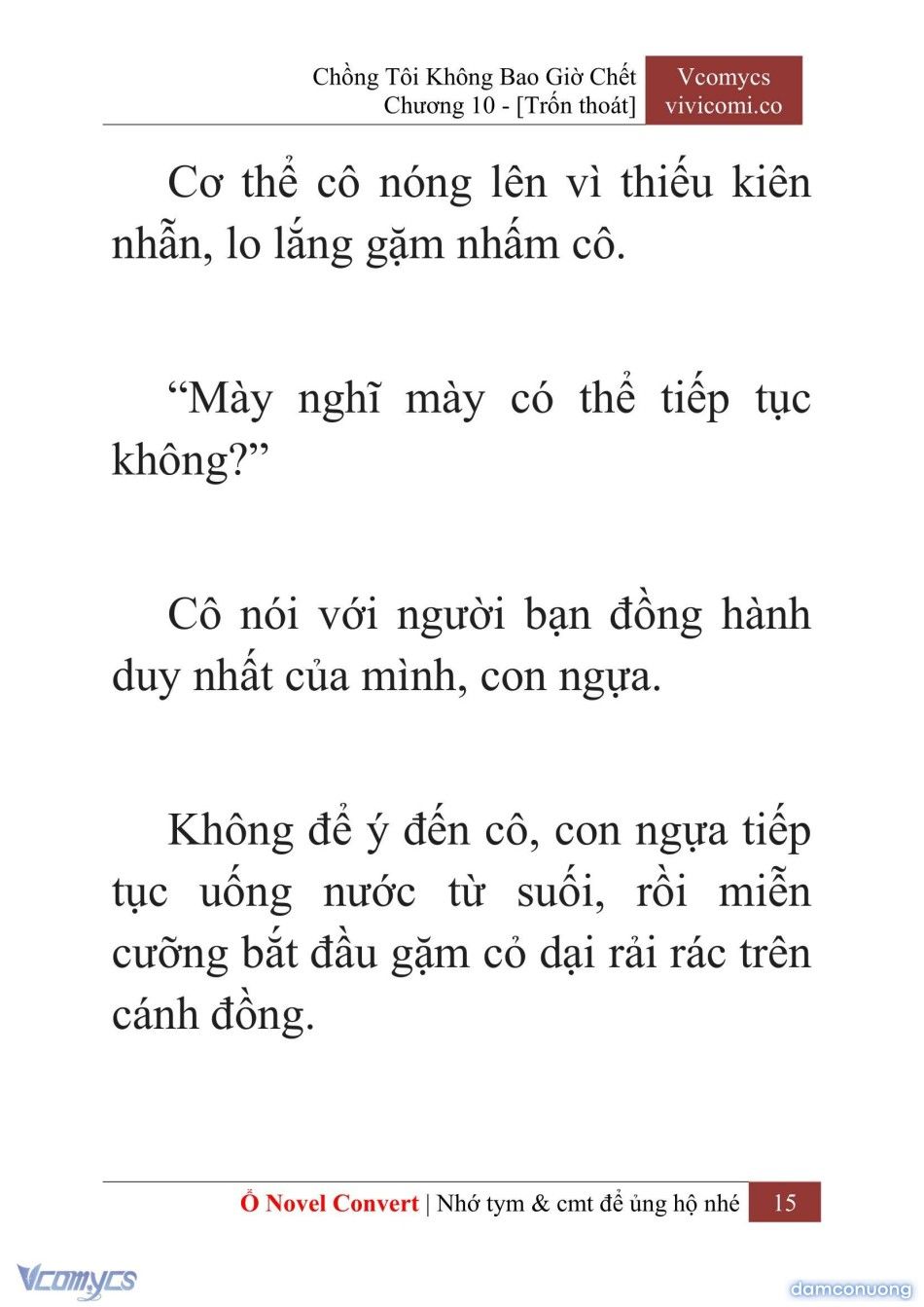 đọc truyện [novel] Chồng Tôi Không Bao Giờ Chết Chương 10 ảnh 18 tại Thiên Thai Truyện