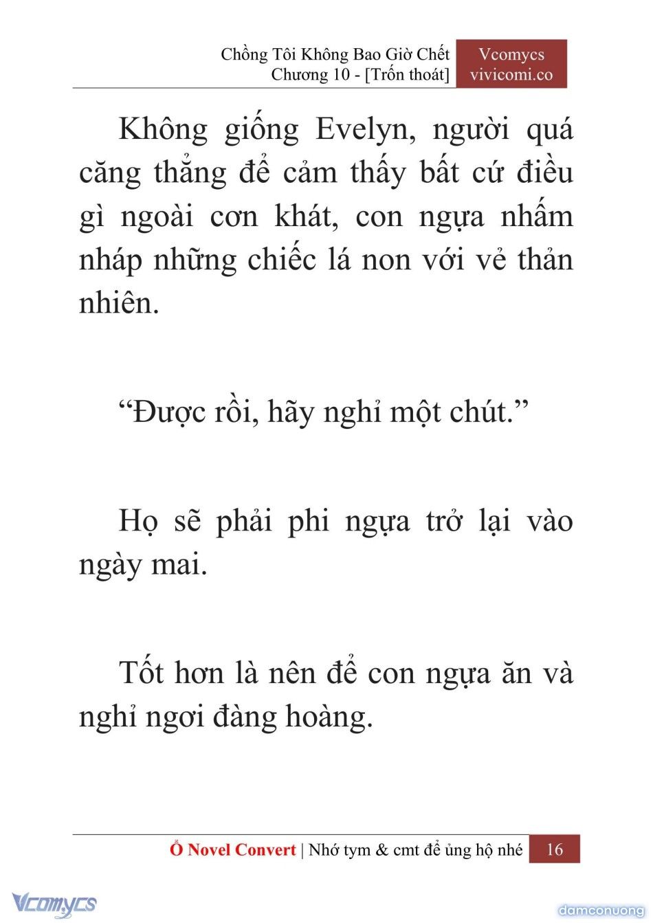 đọc truyện [novel] Chồng Tôi Không Bao Giờ Chết Chương 10 ảnh 19 tại Thiên Thai Truyện