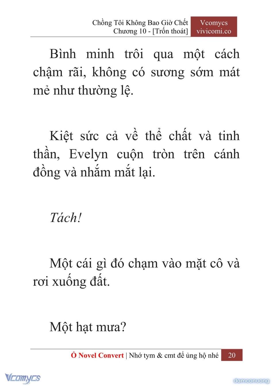 đọc truyện [novel] Chồng Tôi Không Bao Giờ Chết Chương 10 ảnh 23 tại Thiên Thai Truyện