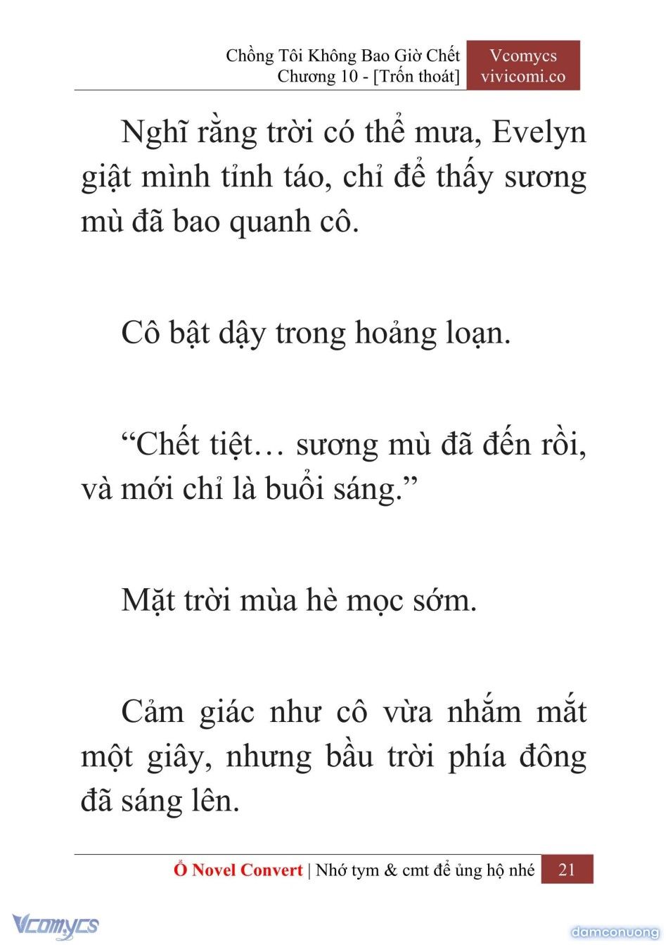 đọc truyện [novel] Chồng Tôi Không Bao Giờ Chết Chương 10 ảnh 24 tại Thiên Thai Truyện