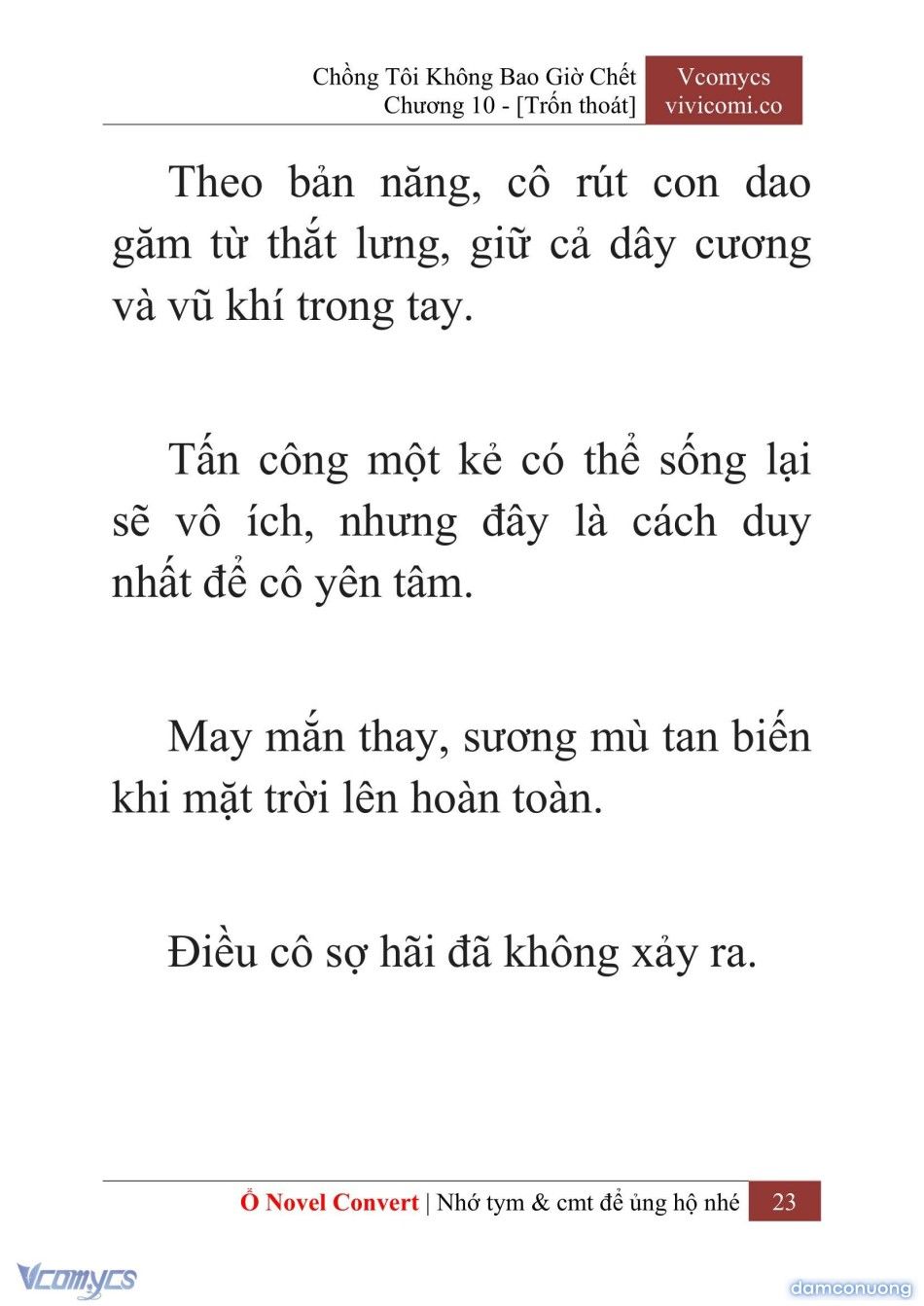 đọc truyện [novel] Chồng Tôi Không Bao Giờ Chết Chương 10 ảnh 26 tại Thiên Thai Truyện