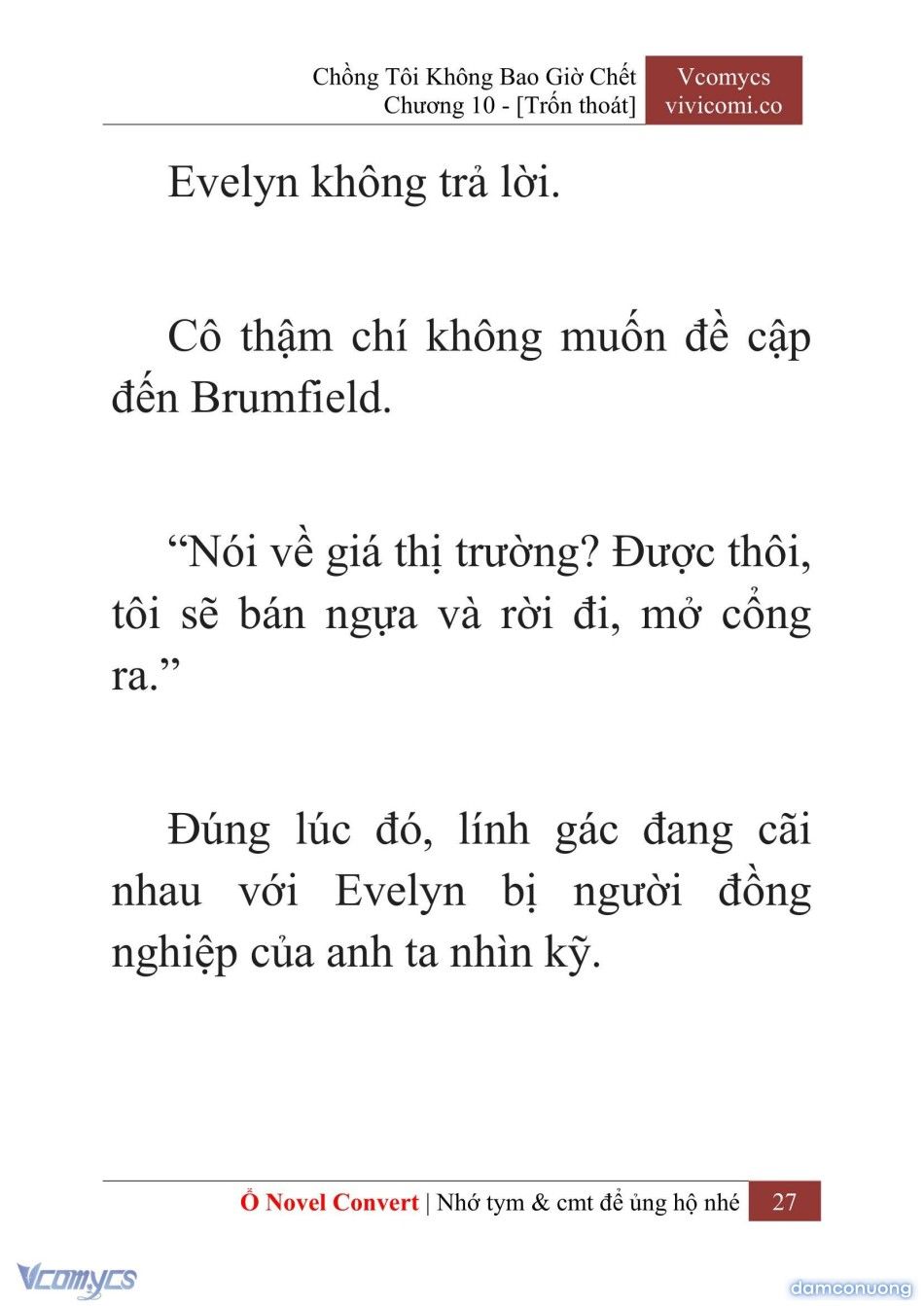 đọc truyện [novel] Chồng Tôi Không Bao Giờ Chết Chương 10 ảnh 30 tại Thiên Thai Truyện