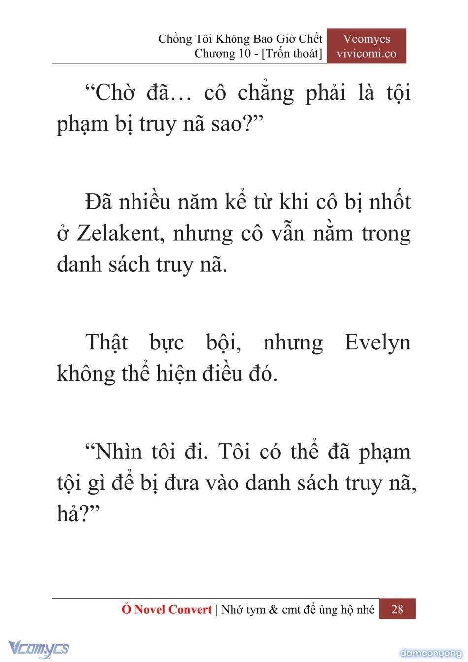 đọc truyện [novel] Chồng Tôi Không Bao Giờ Chết Chương 10 ảnh 31 tại Thiên Thai Truyện