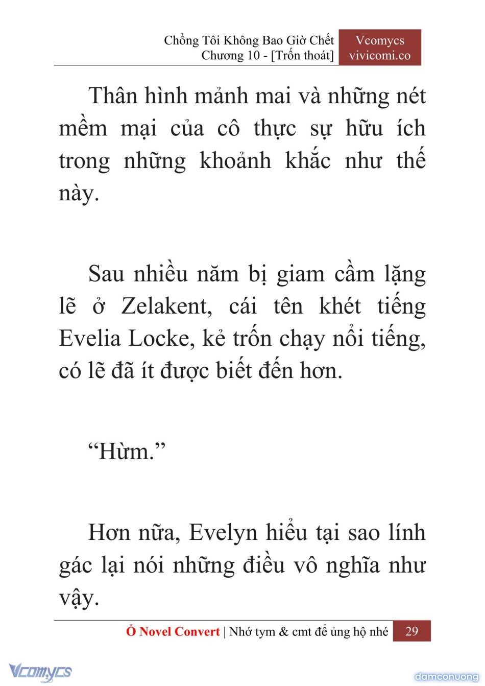 đọc truyện [novel] Chồng Tôi Không Bao Giờ Chết Chương 10 ảnh 32 tại Thiên Thai Truyện