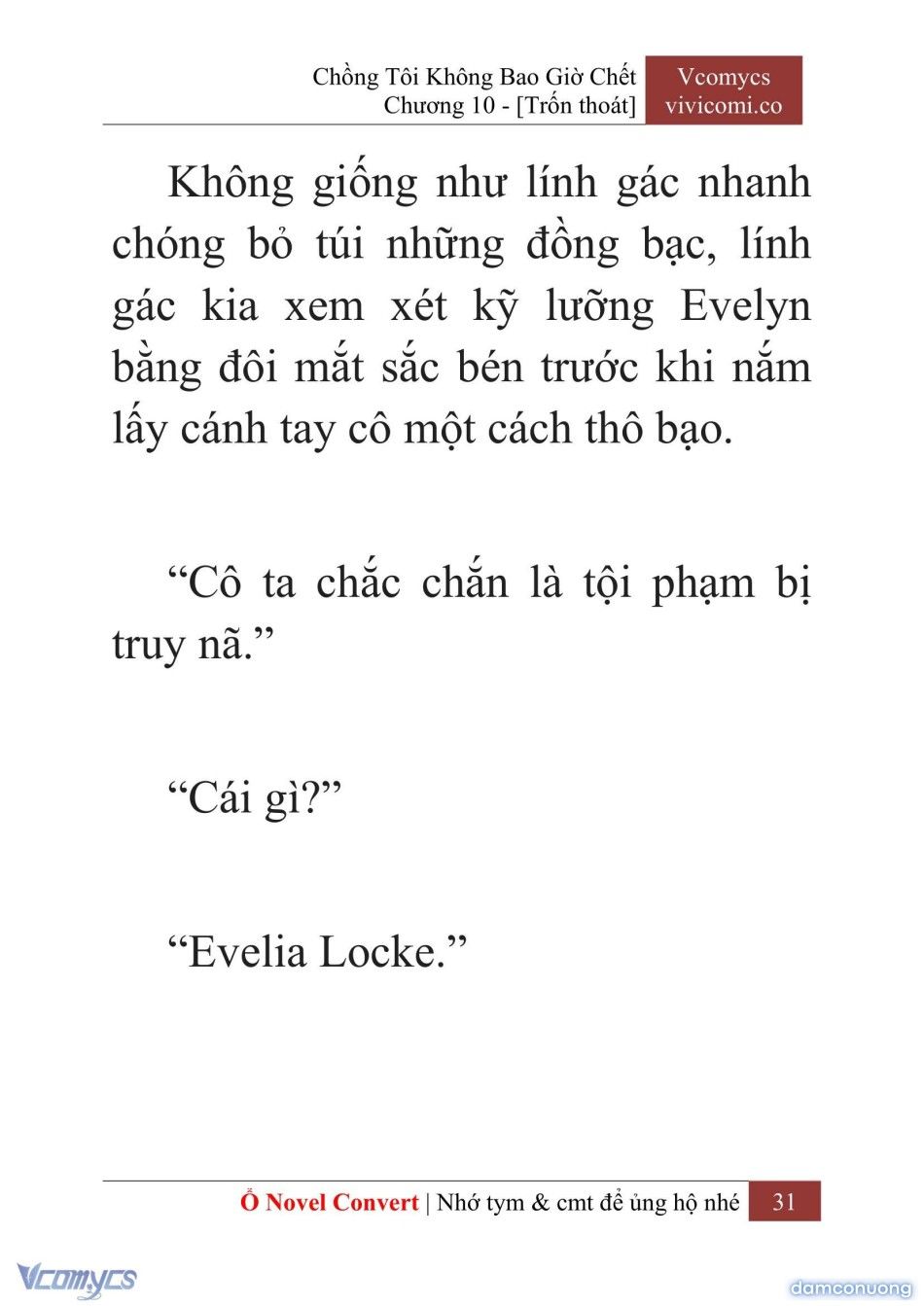 đọc truyện [novel] Chồng Tôi Không Bao Giờ Chết Chương 10 ảnh 34 tại Thiên Thai Truyện