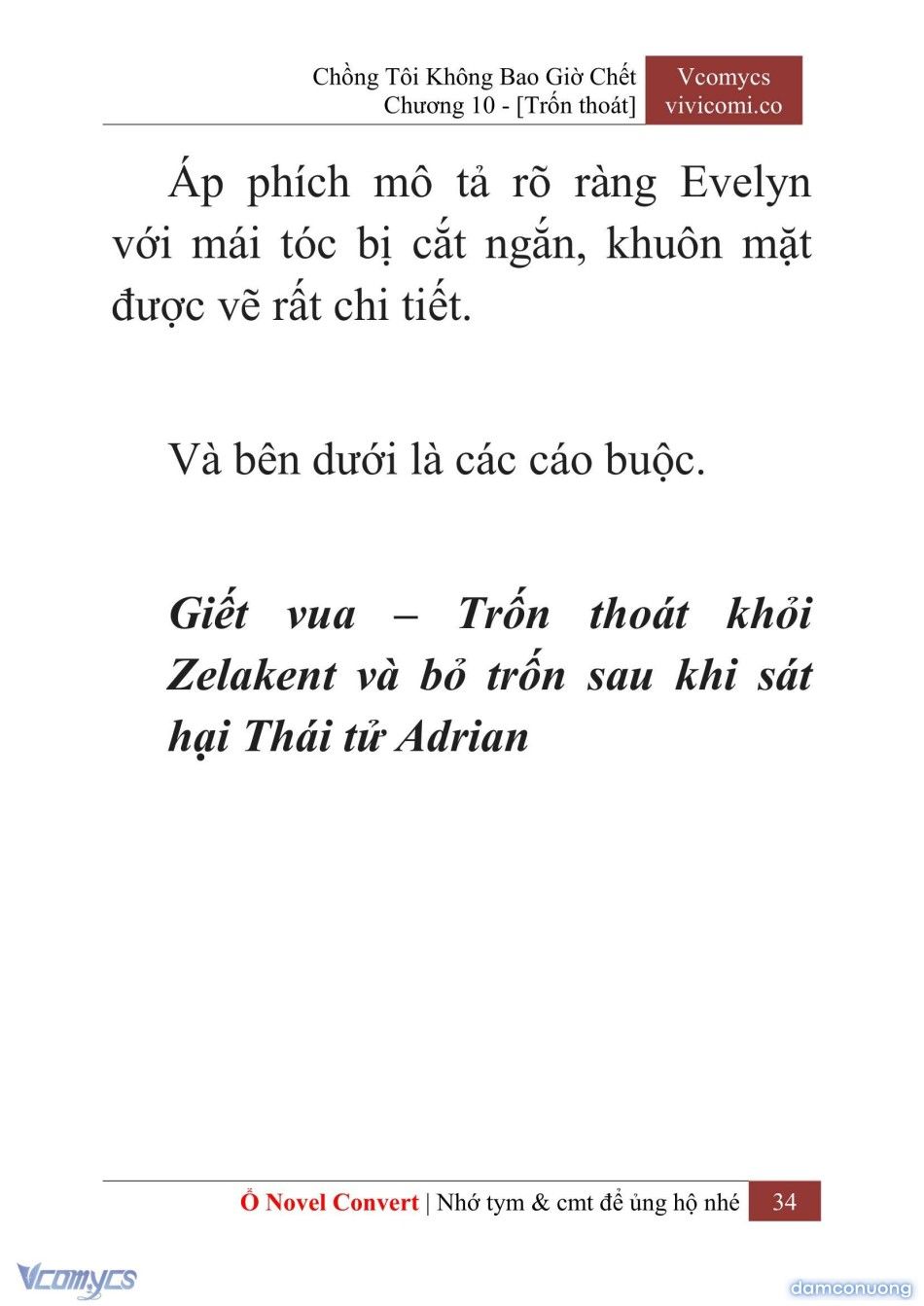 đọc truyện [novel] Chồng Tôi Không Bao Giờ Chết Chương 10 ảnh 37 tại Thiên Thai Truyện