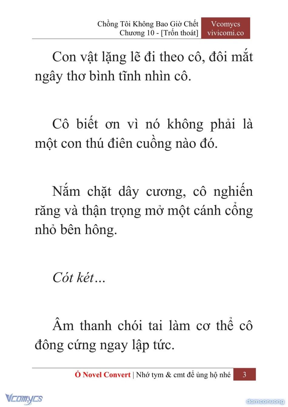 đọc truyện [novel] Chồng Tôi Không Bao Giờ Chết Chương 10 ảnh 6 tại Thiên Thai Truyện