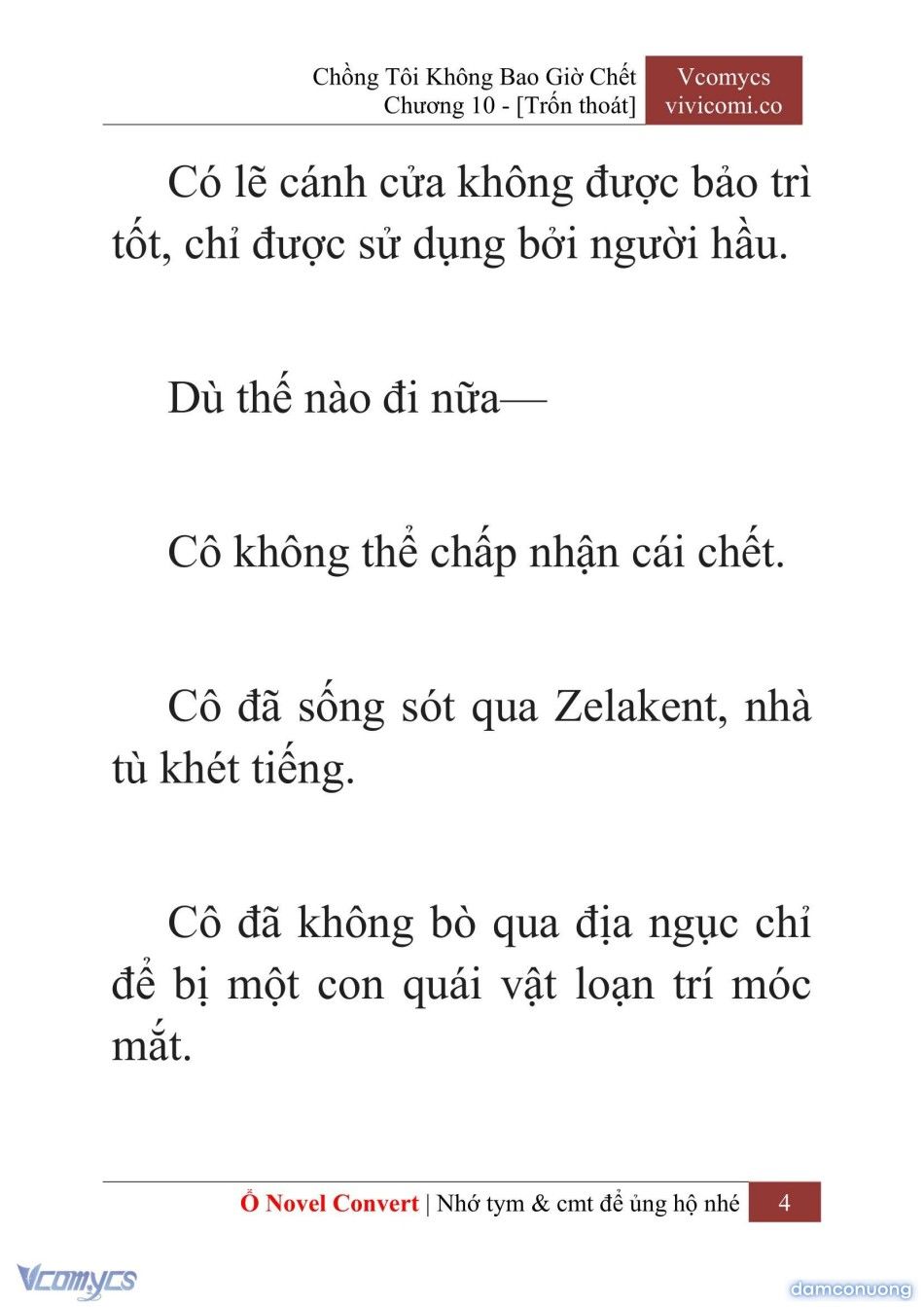 đọc truyện [novel] Chồng Tôi Không Bao Giờ Chết Chương 10 ảnh 7 tại Thiên Thai Truyện