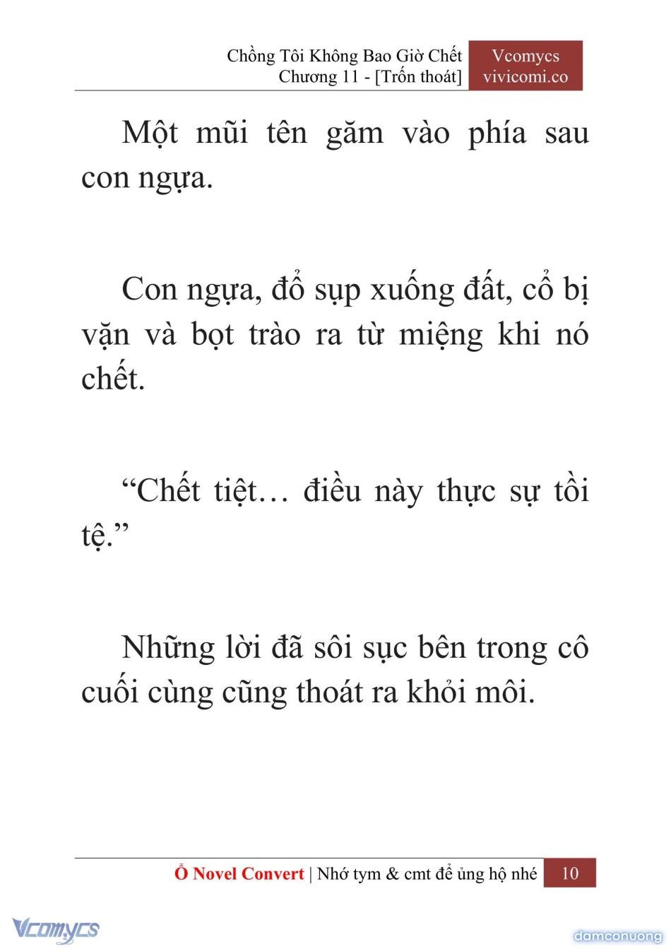 đọc truyện [novel] Chồng Tôi Không Bao Giờ Chết Chương 11 ảnh 13 tại Thiên Thai Truyện