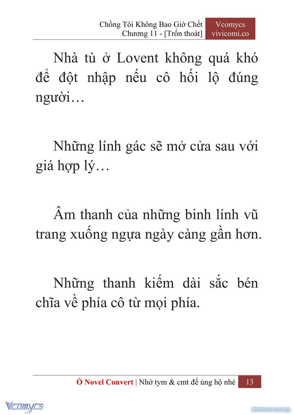 đọc truyện [novel] Chồng Tôi Không Bao Giờ Chết Chương 11 ảnh 16 tại Thiên Thai Truyện