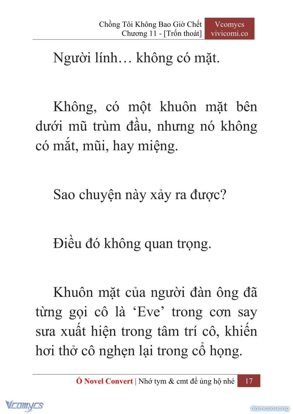 đọc truyện [novel] Chồng Tôi Không Bao Giờ Chết Chương 11 ảnh 20 tại Thiên Thai Truyện