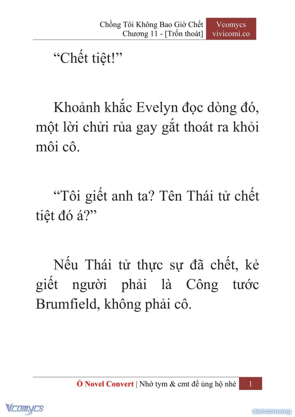 đọc truyện [novel] Chồng Tôi Không Bao Giờ Chết Chương 11 ảnh 4 tại Thiên Thai Truyện
