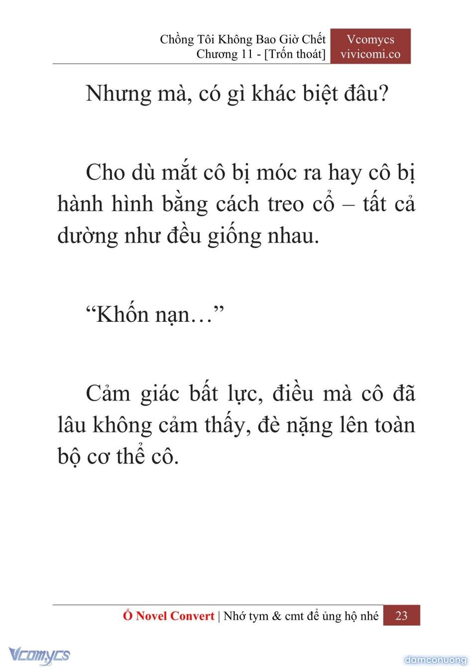 đọc truyện [novel] Chồng Tôi Không Bao Giờ Chết Chương 11 ảnh 26 tại Thiên Thai Truyện
