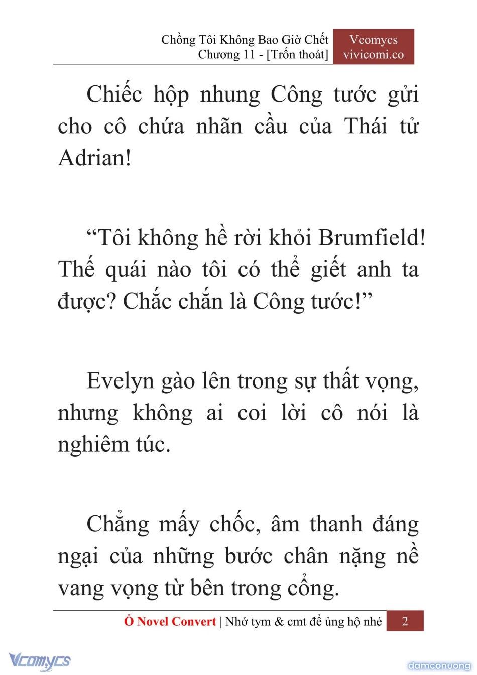 đọc truyện [novel] Chồng Tôi Không Bao Giờ Chết Chương 11 ảnh 5 tại Thiên Thai Truyện