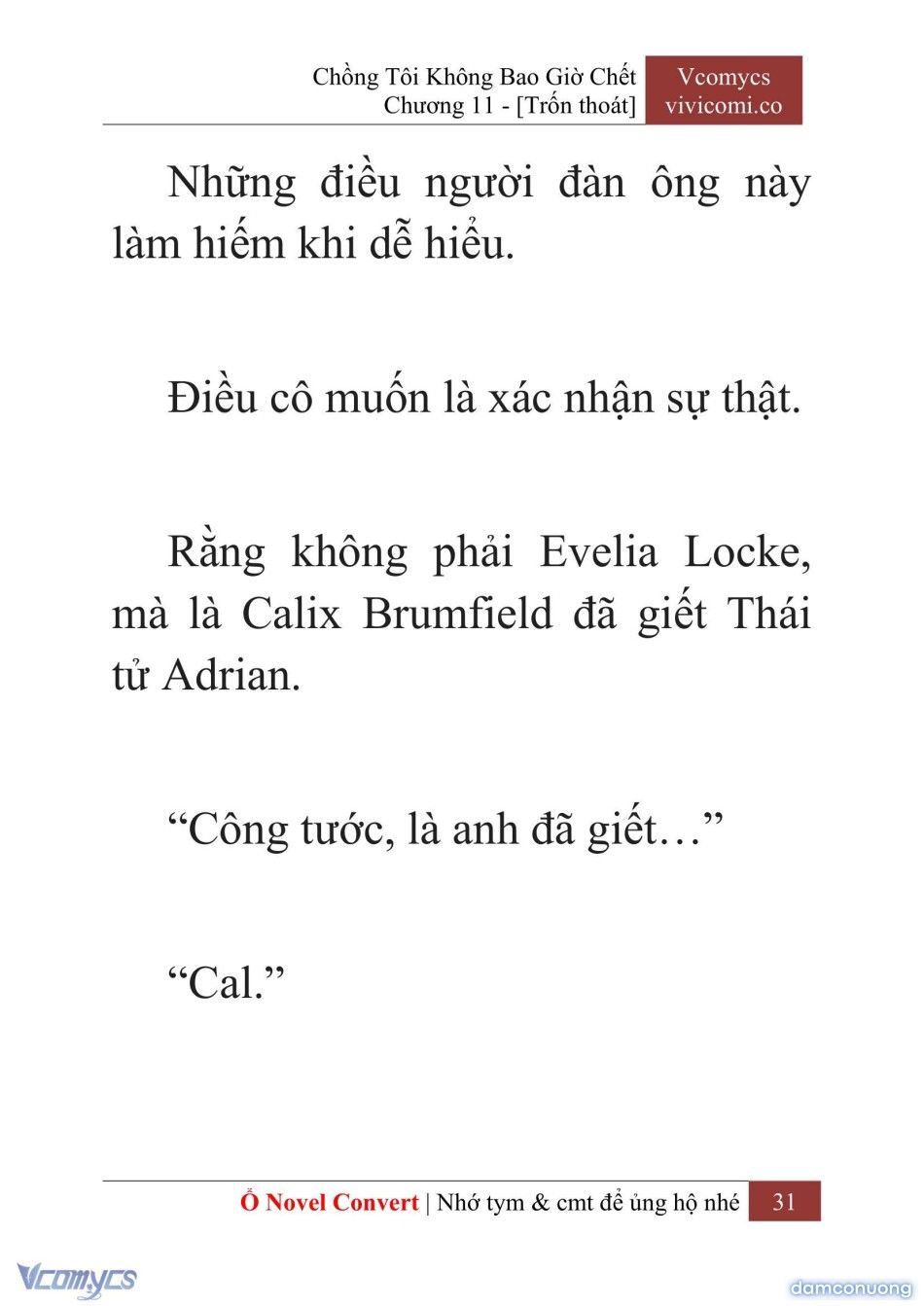 đọc truyện [novel] Chồng Tôi Không Bao Giờ Chết Chương 11 ảnh 34 tại Thiên Thai Truyện