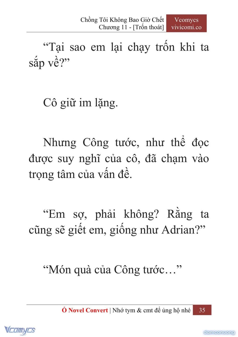 đọc truyện [novel] Chồng Tôi Không Bao Giờ Chết Chương 11 ảnh 38 tại Thiên Thai Truyện
