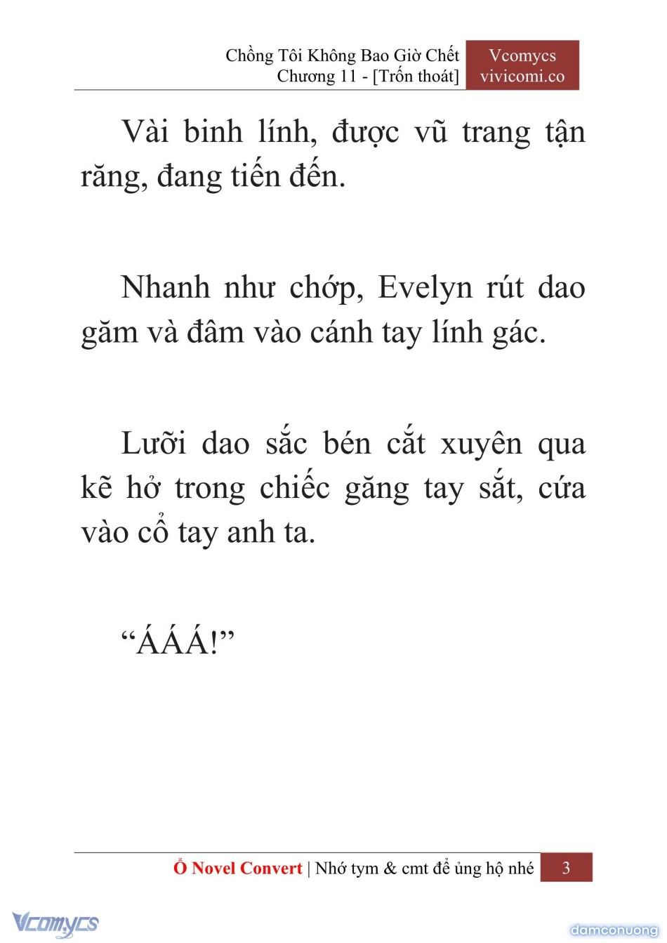đọc truyện [novel] Chồng Tôi Không Bao Giờ Chết Chương 11 ảnh 6 tại Thiên Thai Truyện