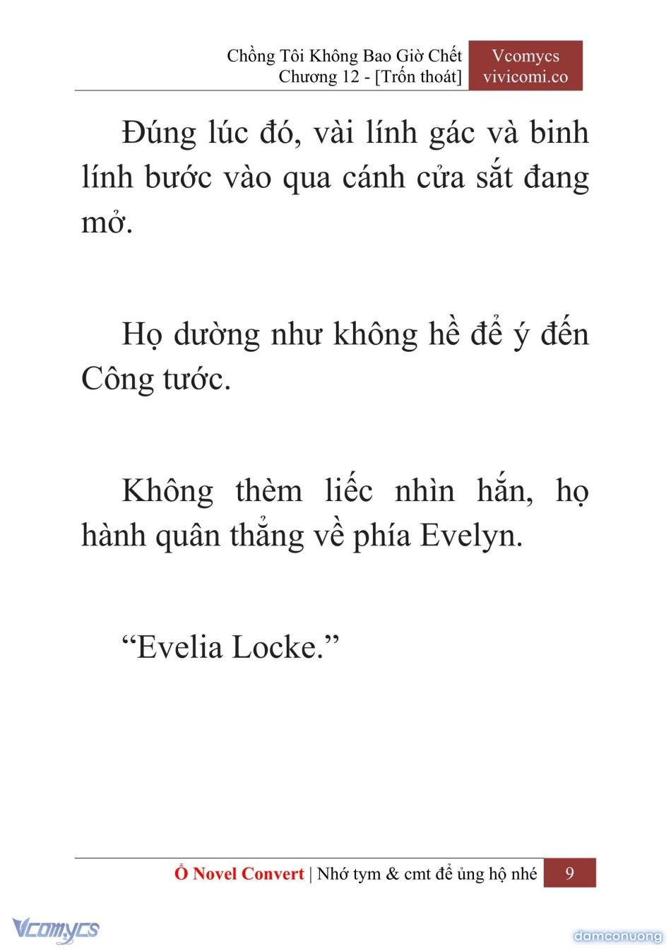 đọc truyện [novel] Chồng Tôi Không Bao Giờ Chết Chương 12 ảnh 12 tại Thiên Thai Truyện