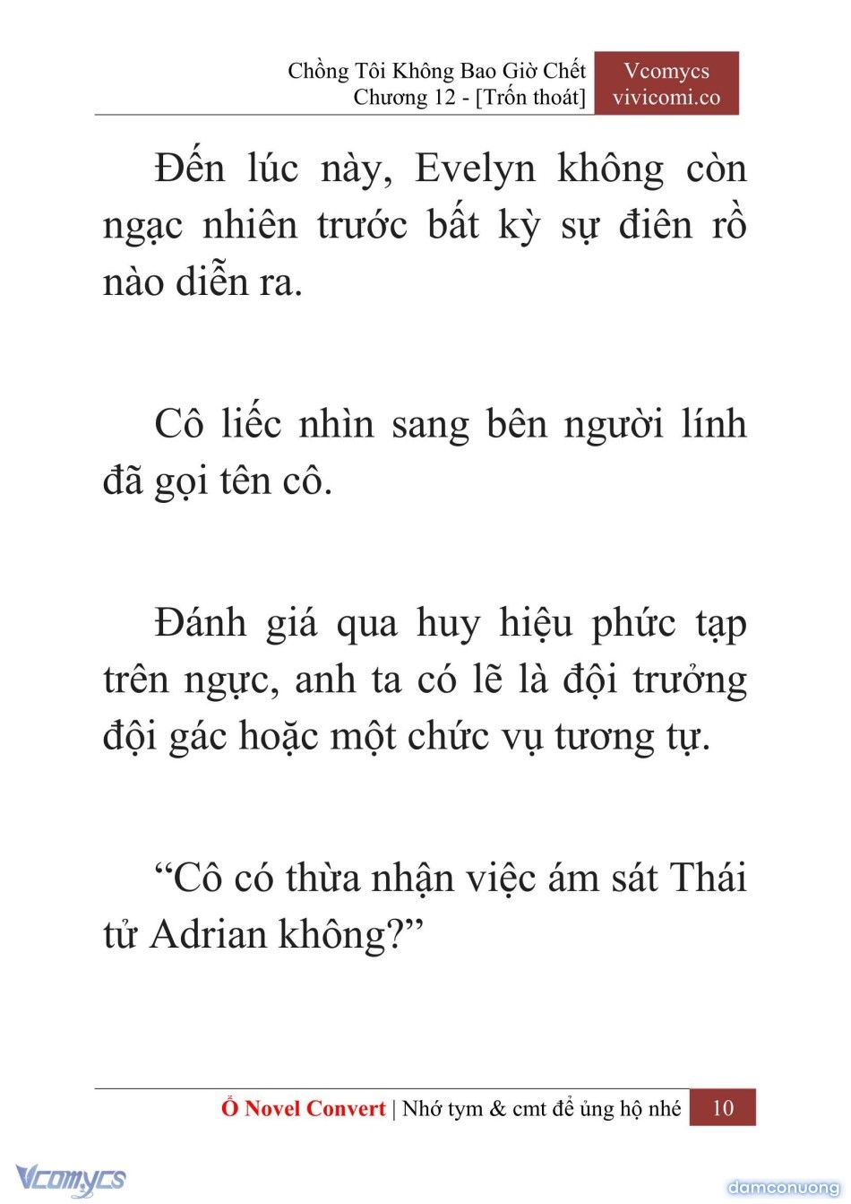 đọc truyện [novel] Chồng Tôi Không Bao Giờ Chết Chương 12 ảnh 13 tại Thiên Thai Truyện