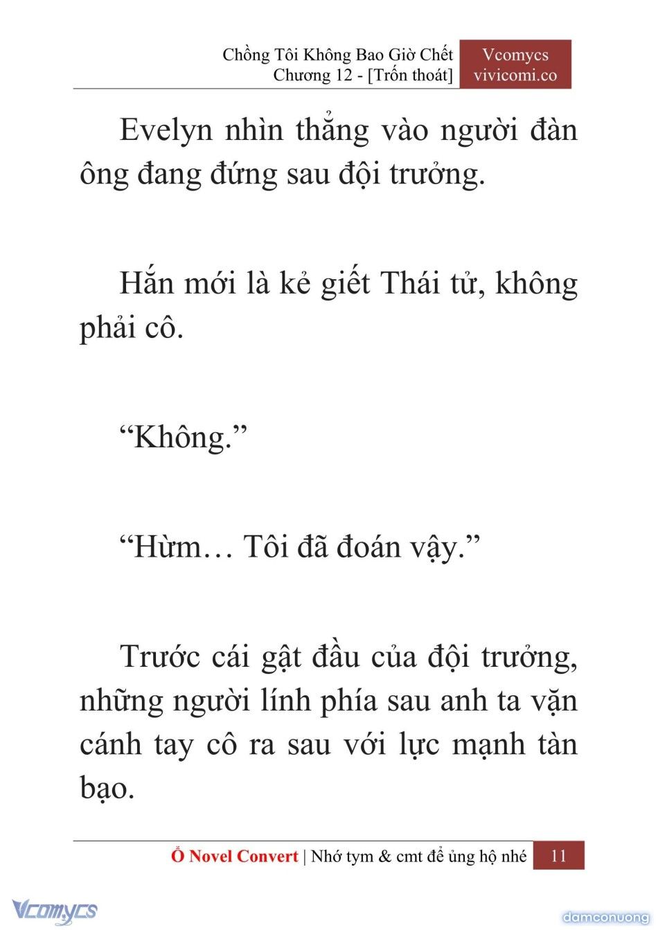 đọc truyện [novel] Chồng Tôi Không Bao Giờ Chết Chương 12 ảnh 14 tại Thiên Thai Truyện