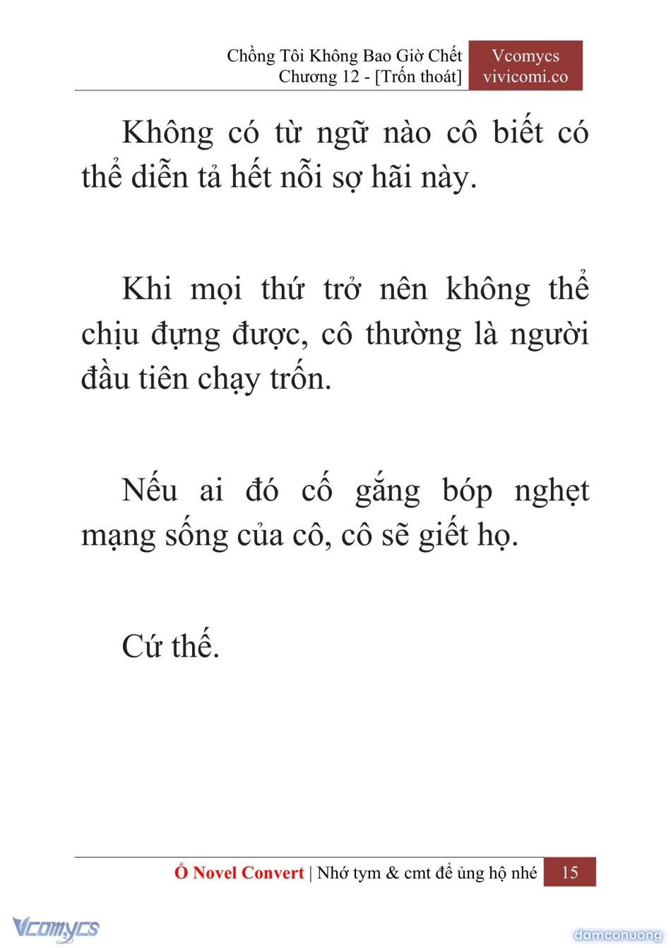 đọc truyện [novel] Chồng Tôi Không Bao Giờ Chết Chương 12 ảnh 18 tại Thiên Thai Truyện