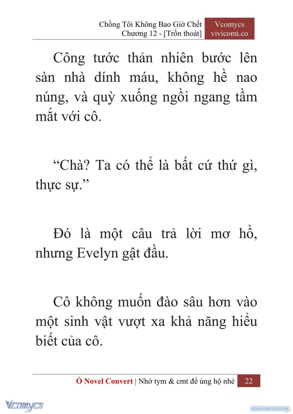 đọc truyện [novel] Chồng Tôi Không Bao Giờ Chết Chương 12 ảnh 25 tại Thiên Thai Truyện