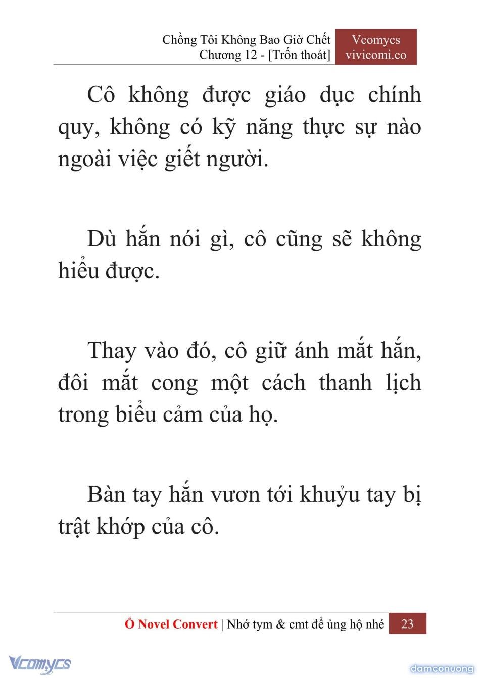 đọc truyện [novel] Chồng Tôi Không Bao Giờ Chết Chương 12 ảnh 26 tại Thiên Thai Truyện