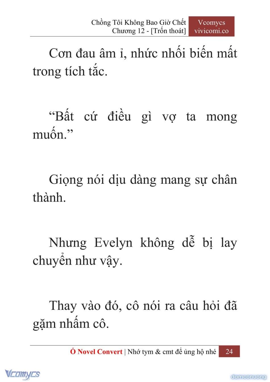 đọc truyện [novel] Chồng Tôi Không Bao Giờ Chết Chương 12 ảnh 27 tại Thiên Thai Truyện