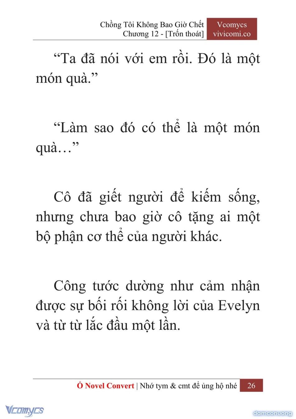 đọc truyện [novel] Chồng Tôi Không Bao Giờ Chết Chương 12 ảnh 29 tại Thiên Thai Truyện
