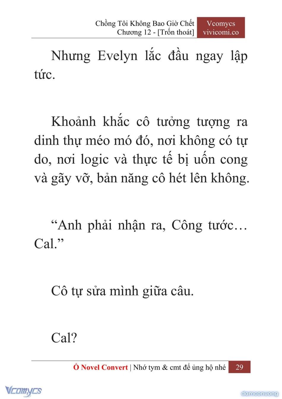đọc truyện [novel] Chồng Tôi Không Bao Giờ Chết Chương 12 ảnh 32 tại Thiên Thai Truyện