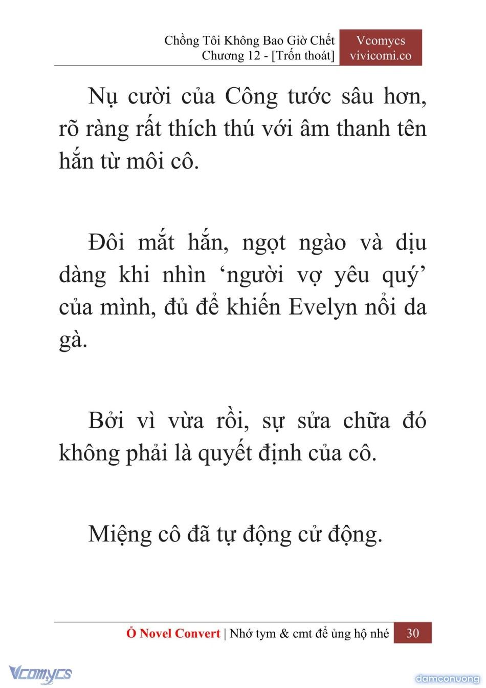 đọc truyện [novel] Chồng Tôi Không Bao Giờ Chết Chương 12 ảnh 33 tại Thiên Thai Truyện