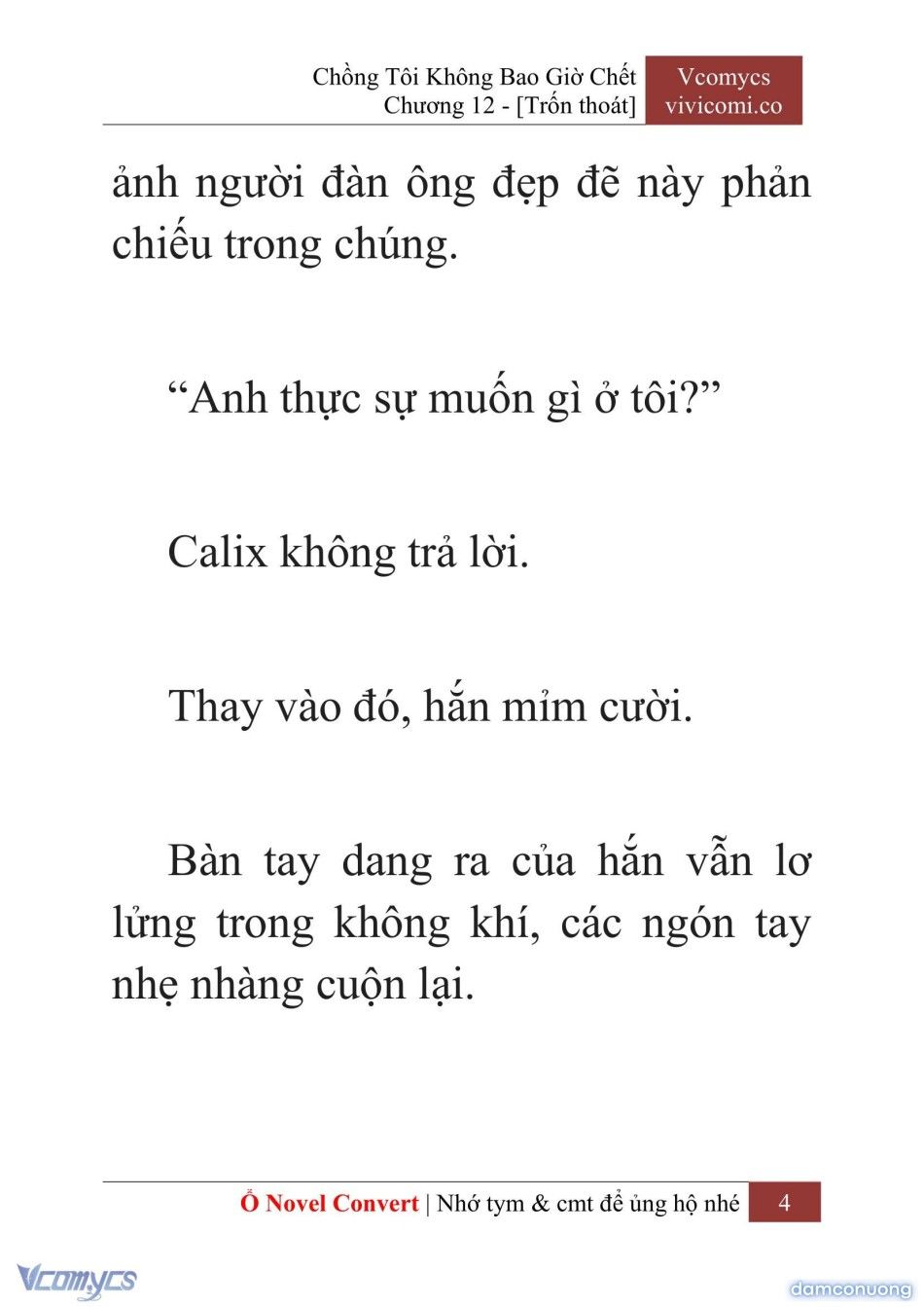 đọc truyện [novel] Chồng Tôi Không Bao Giờ Chết Chương 12 ảnh 7 tại Thiên Thai Truyện