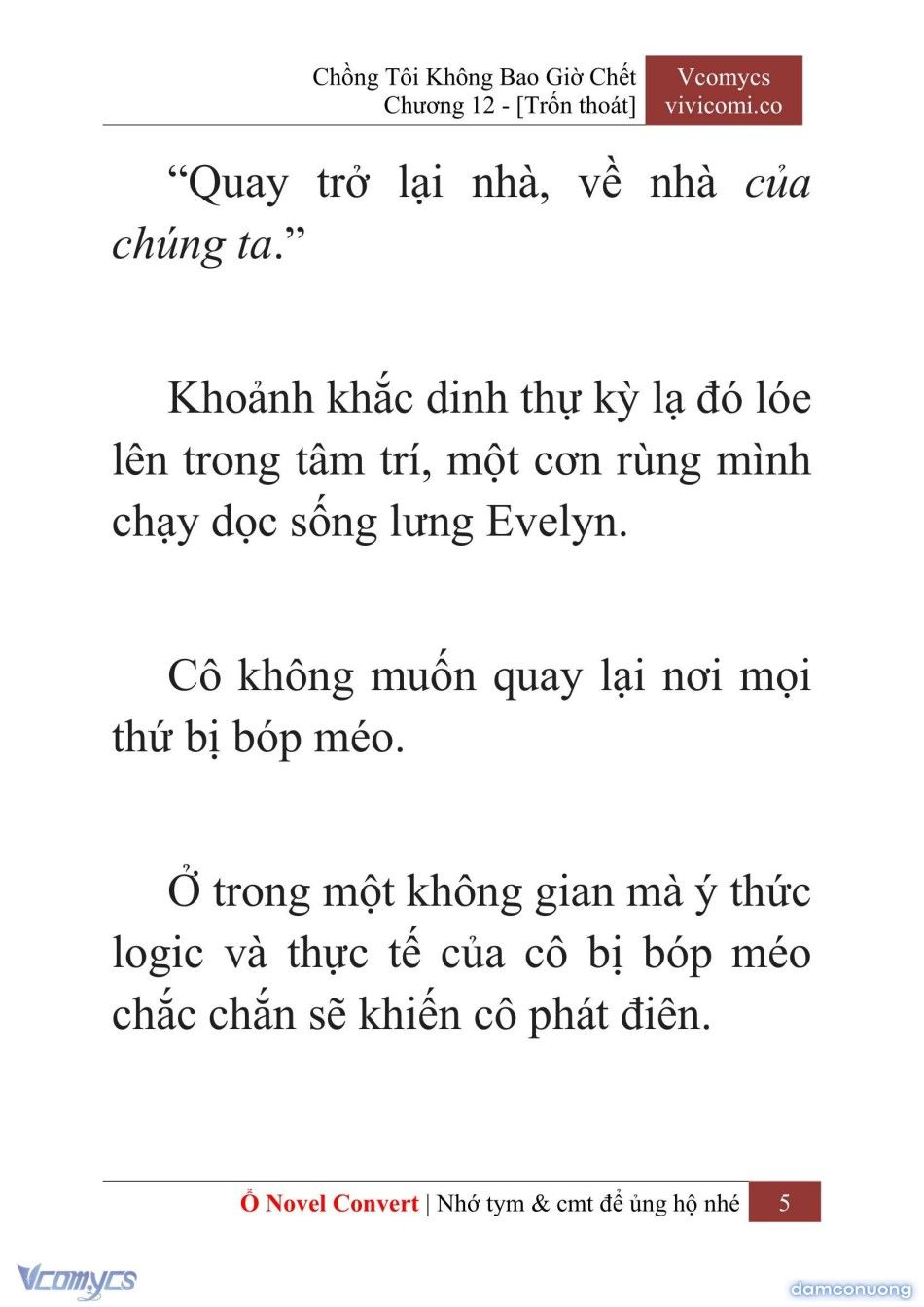 đọc truyện [novel] Chồng Tôi Không Bao Giờ Chết Chương 12 ảnh 8 tại Thiên Thai Truyện
