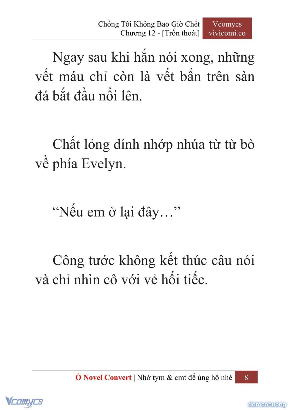 đọc truyện [novel] Chồng Tôi Không Bao Giờ Chết Chương 12 ảnh 11 tại Thiên Thai Truyện
