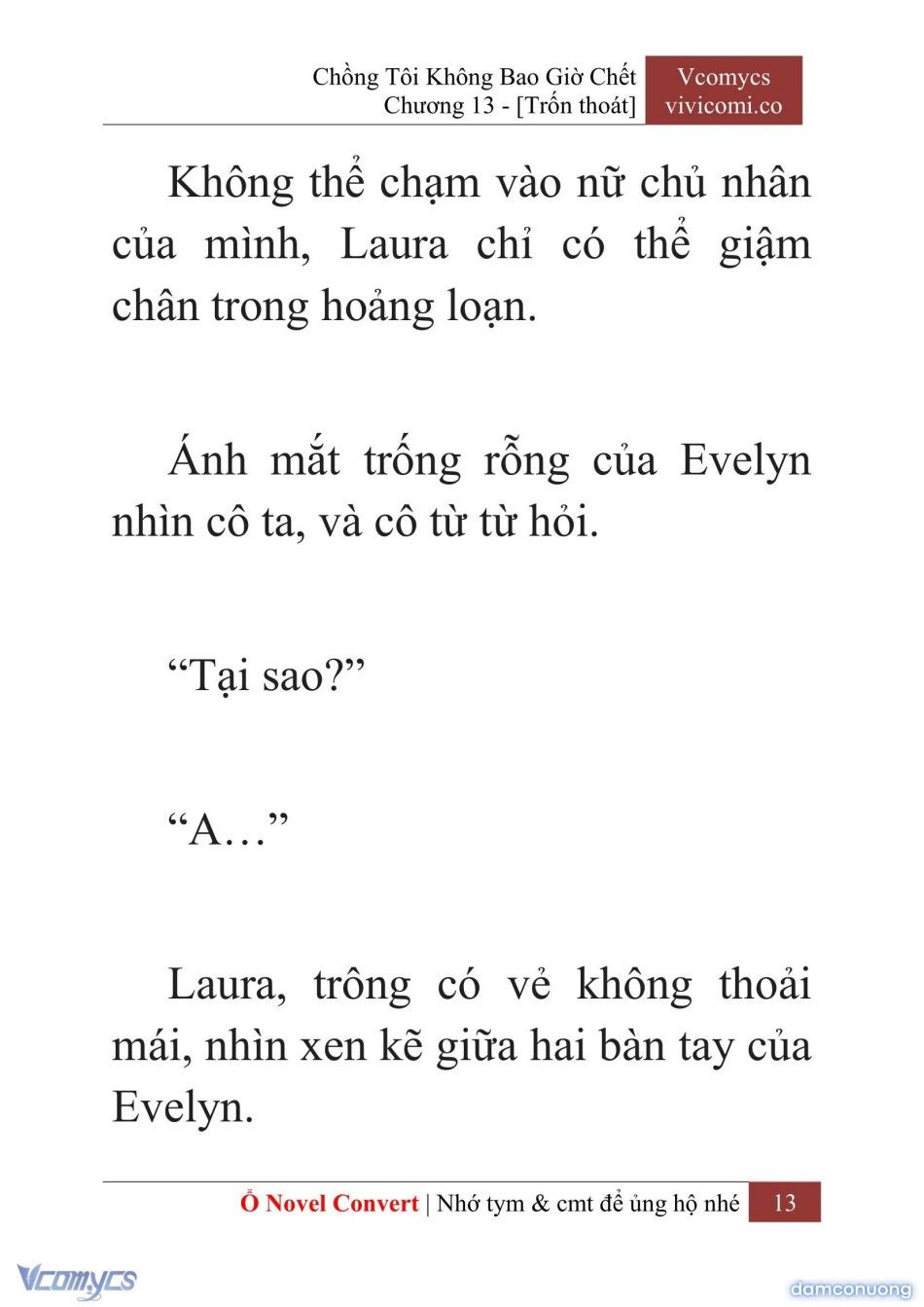 đọc truyện [novel] Chồng Tôi Không Bao Giờ Chết Chương 13 ảnh 16 tại Thiên Thai Truyện