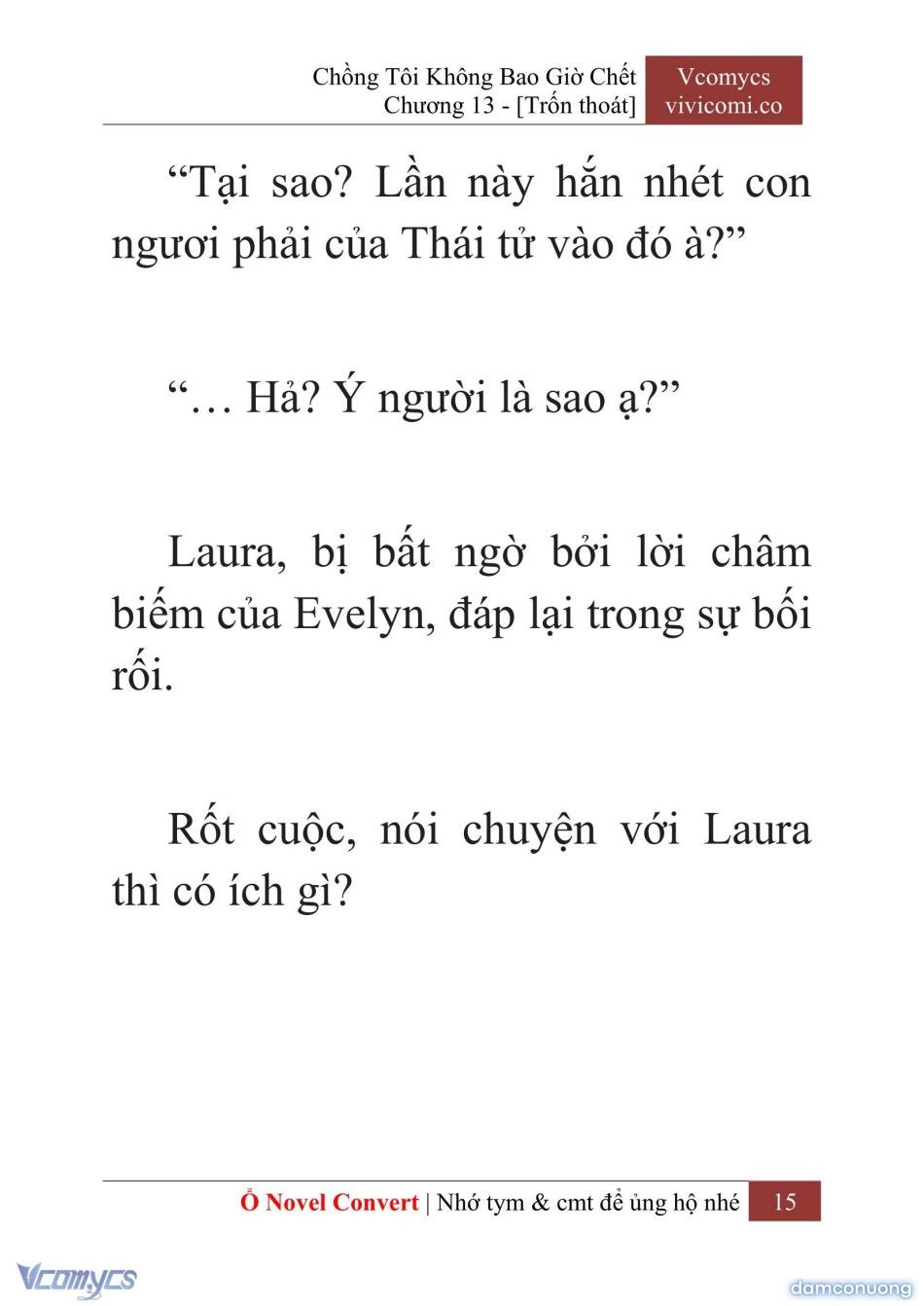 đọc truyện [novel] Chồng Tôi Không Bao Giờ Chết Chương 13 ảnh 18 tại Thiên Thai Truyện