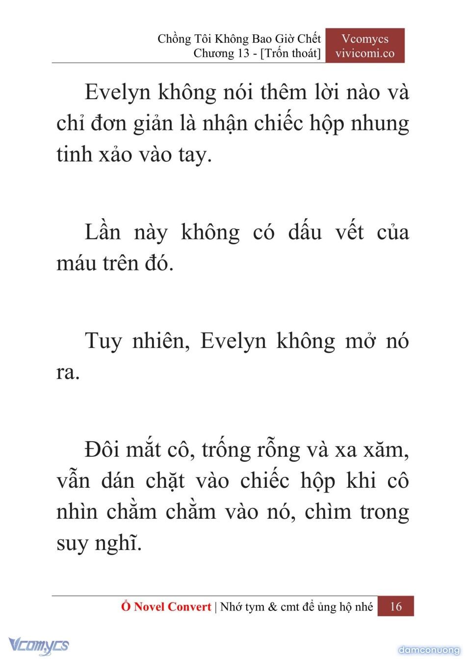 đọc truyện [novel] Chồng Tôi Không Bao Giờ Chết Chương 13 ảnh 19 tại Thiên Thai Truyện
