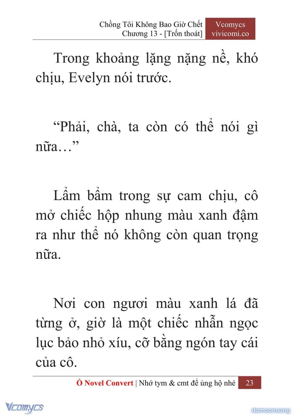 đọc truyện [novel] Chồng Tôi Không Bao Giờ Chết Chương 13 ảnh 26 tại Thiên Thai Truyện