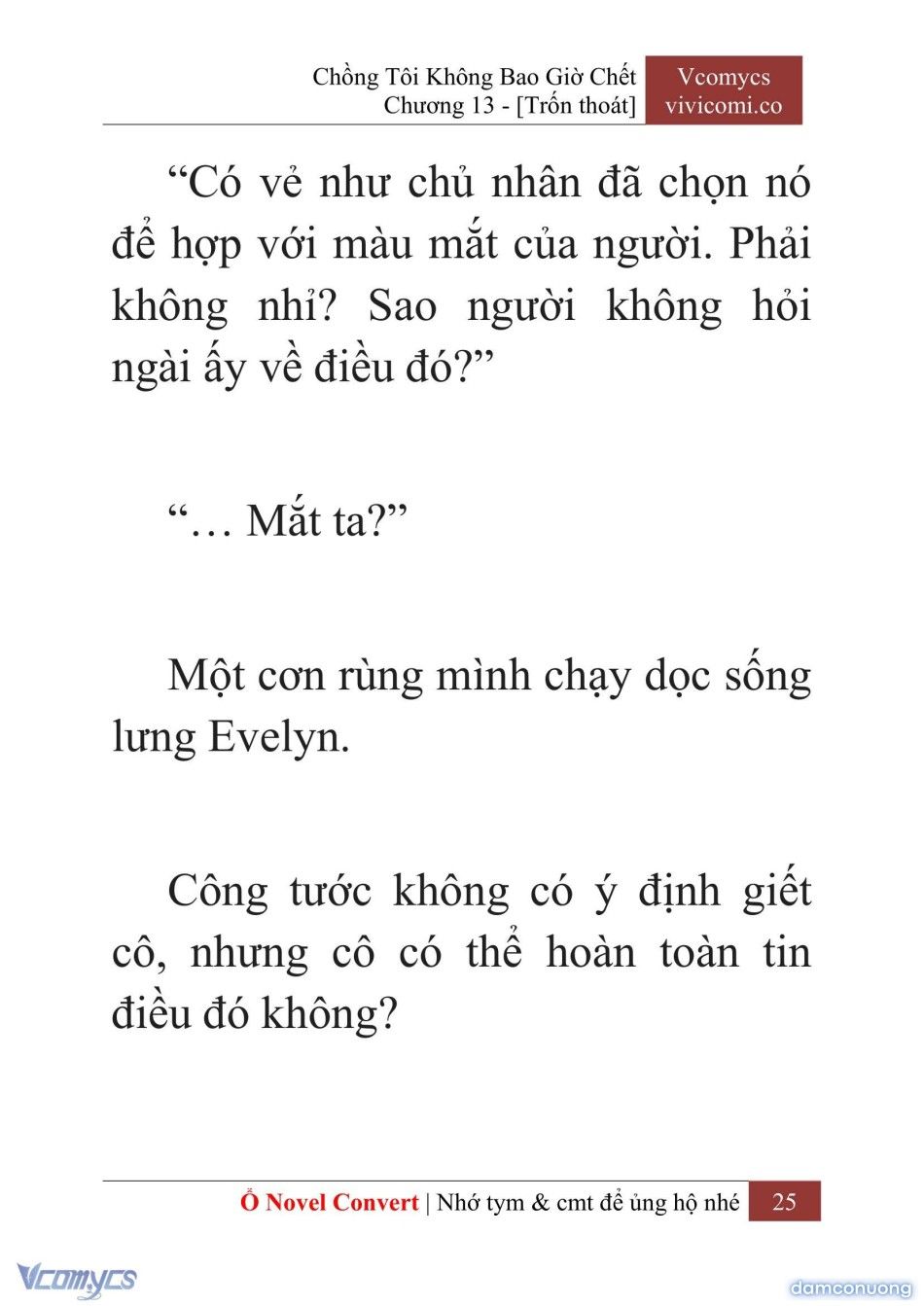 đọc truyện [novel] Chồng Tôi Không Bao Giờ Chết Chương 13 ảnh 28 tại Thiên Thai Truyện
