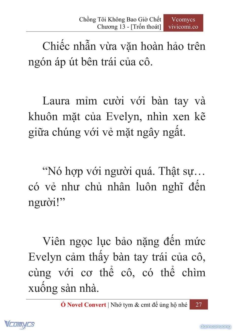 đọc truyện [novel] Chồng Tôi Không Bao Giờ Chết Chương 13 ảnh 30 tại Thiên Thai Truyện