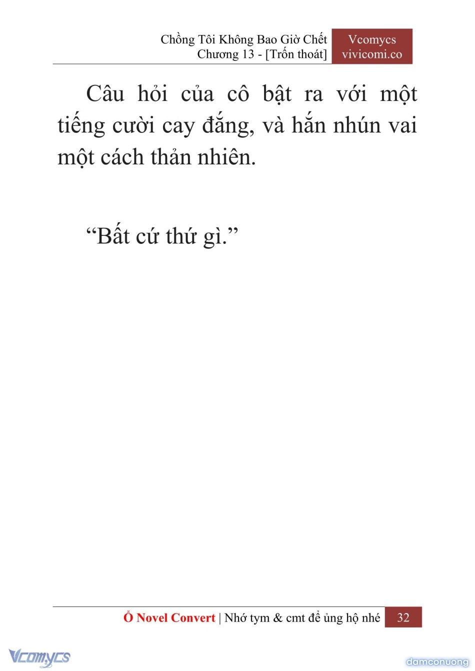 đọc truyện [novel] Chồng Tôi Không Bao Giờ Chết Chương 13 ảnh 35 tại Thiên Thai Truyện