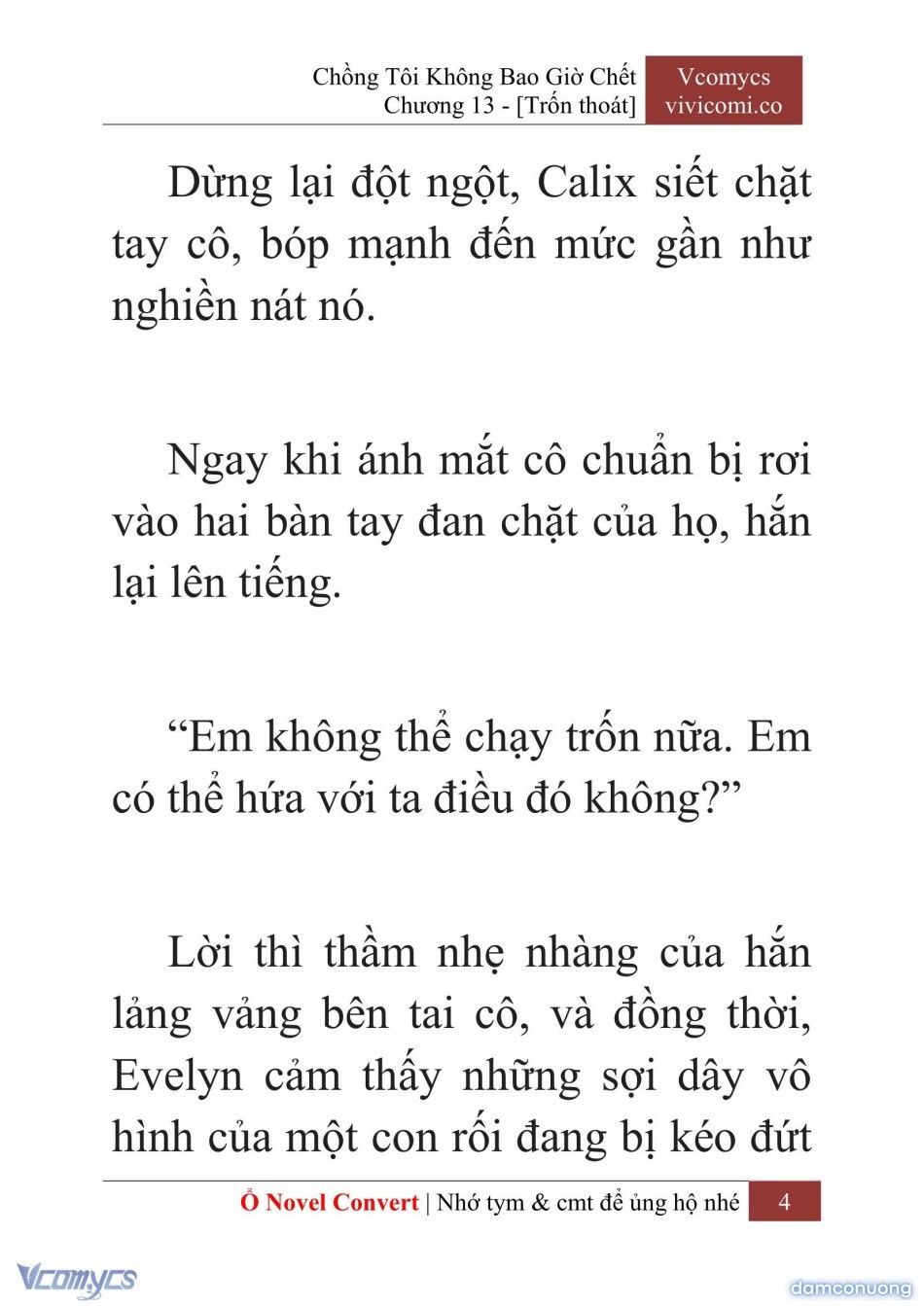 đọc truyện [novel] Chồng Tôi Không Bao Giờ Chết Chương 13 ảnh 7 tại Thiên Thai Truyện