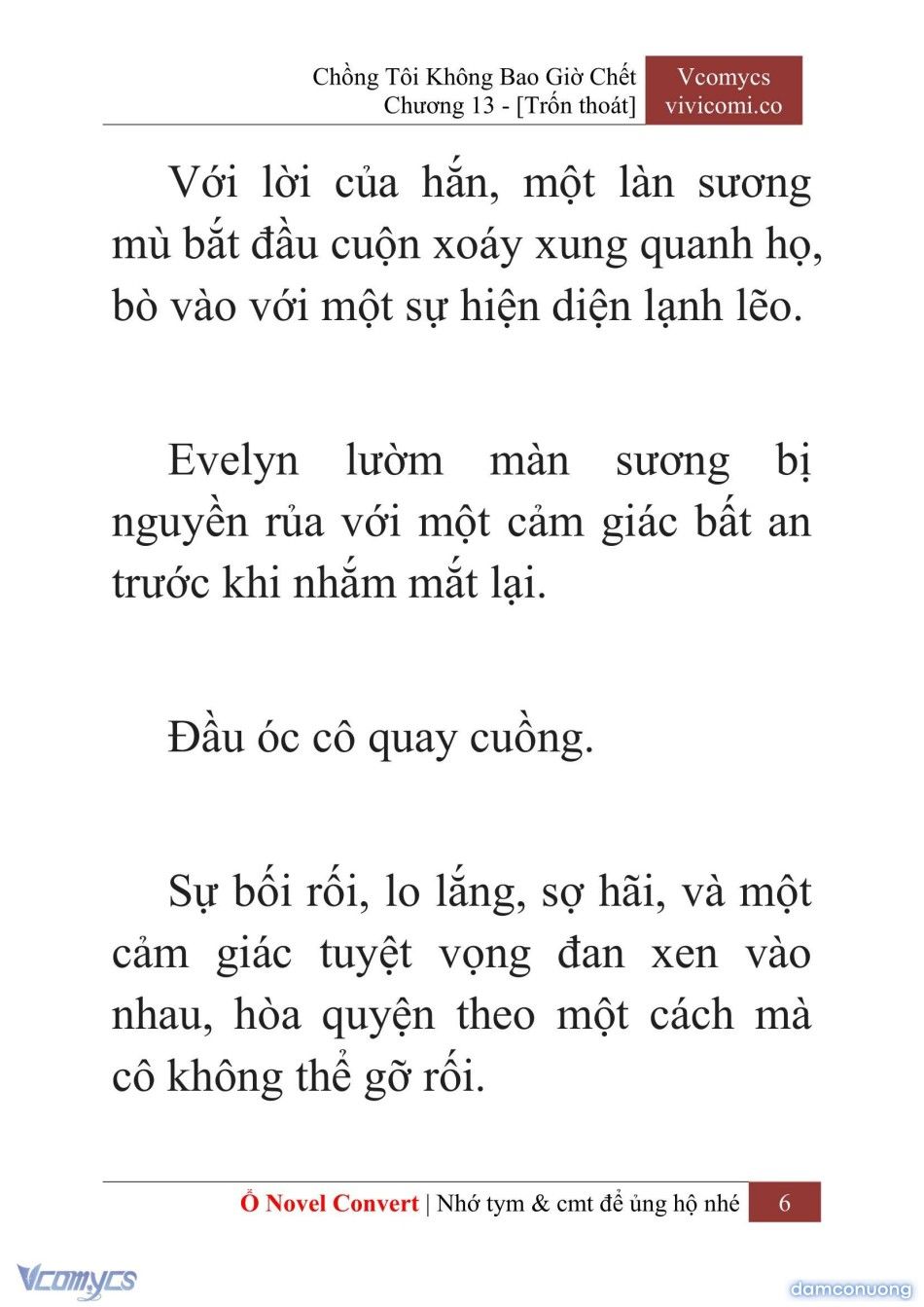 đọc truyện [novel] Chồng Tôi Không Bao Giờ Chết Chương 13 ảnh 9 tại Thiên Thai Truyện