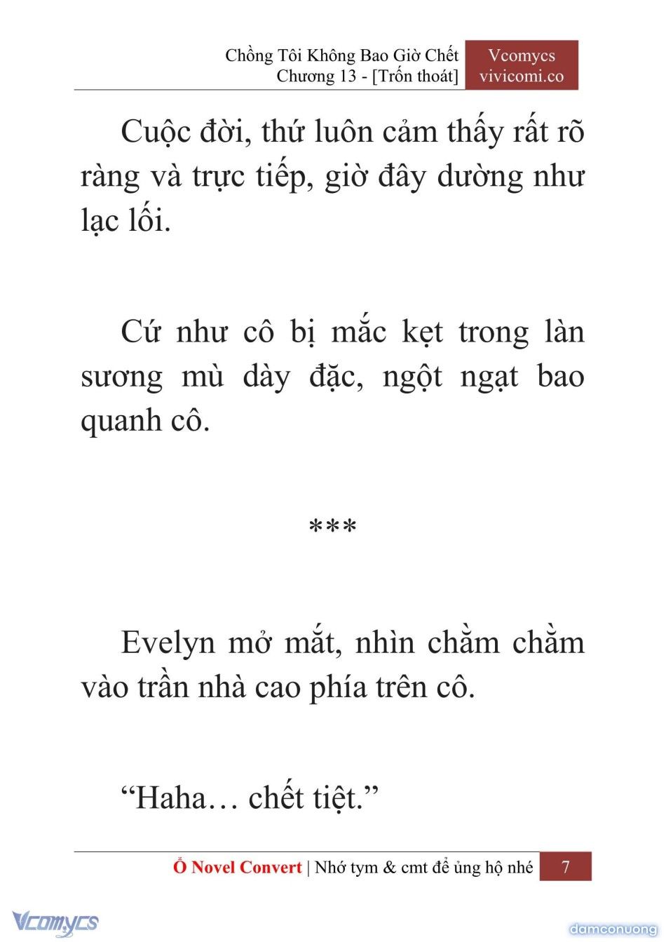 đọc truyện [novel] Chồng Tôi Không Bao Giờ Chết Chương 13 ảnh 10 tại Thiên Thai Truyện