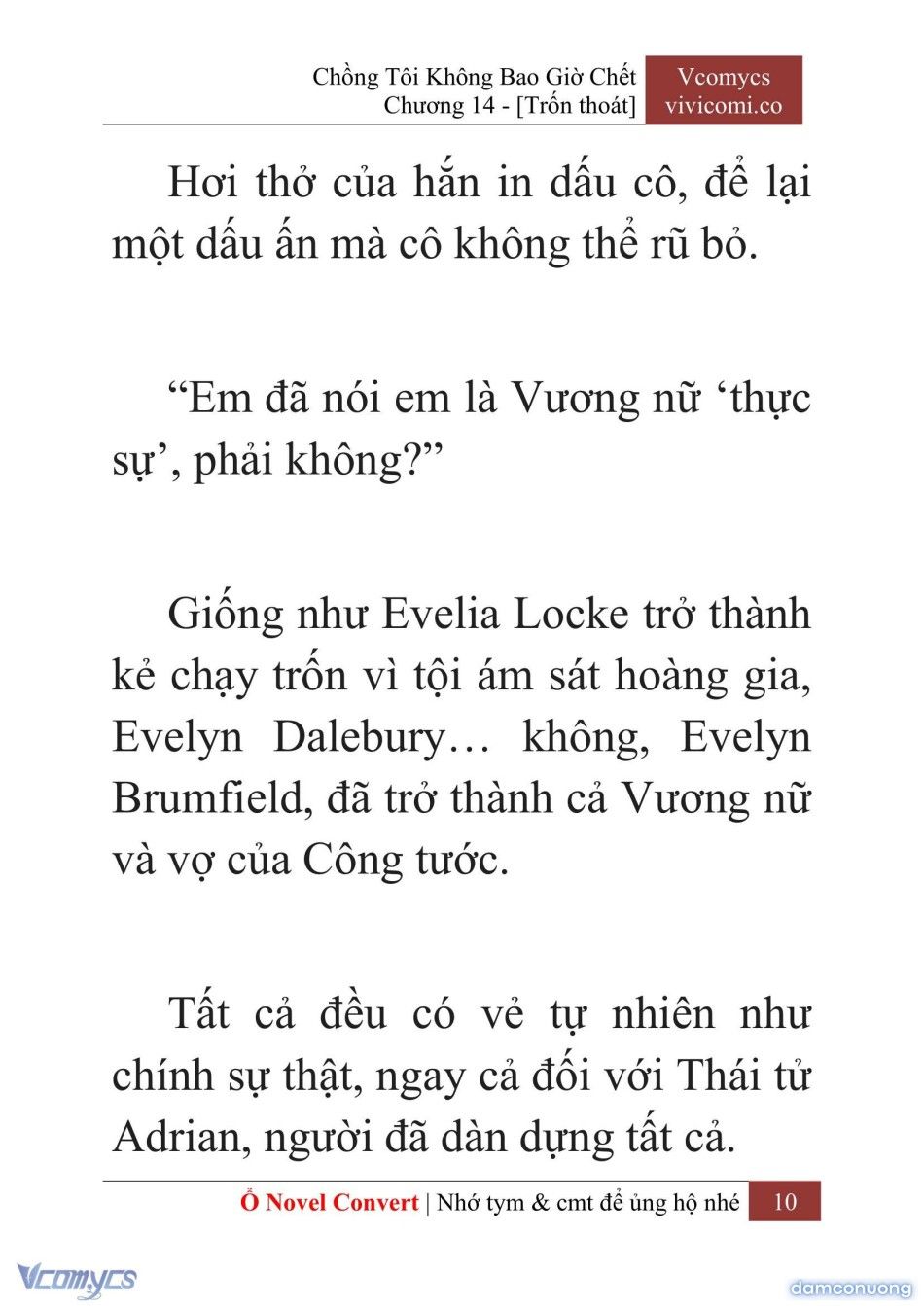đọc truyện [novel] Chồng Tôi Không Bao Giờ Chết Chương 14 ảnh 13 tại Thiên Thai Truyện