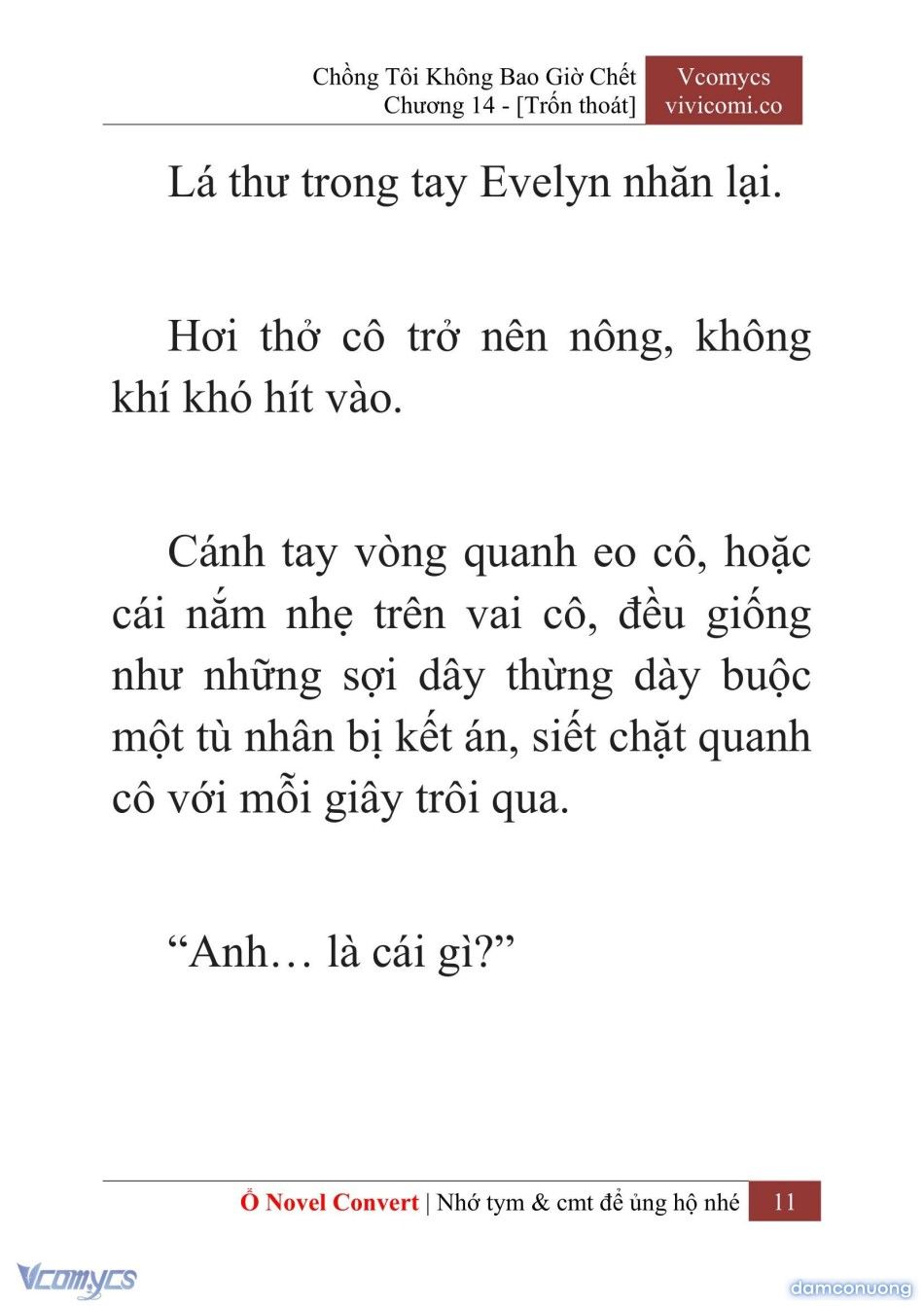 đọc truyện [novel] Chồng Tôi Không Bao Giờ Chết Chương 14 ảnh 14 tại Thiên Thai Truyện