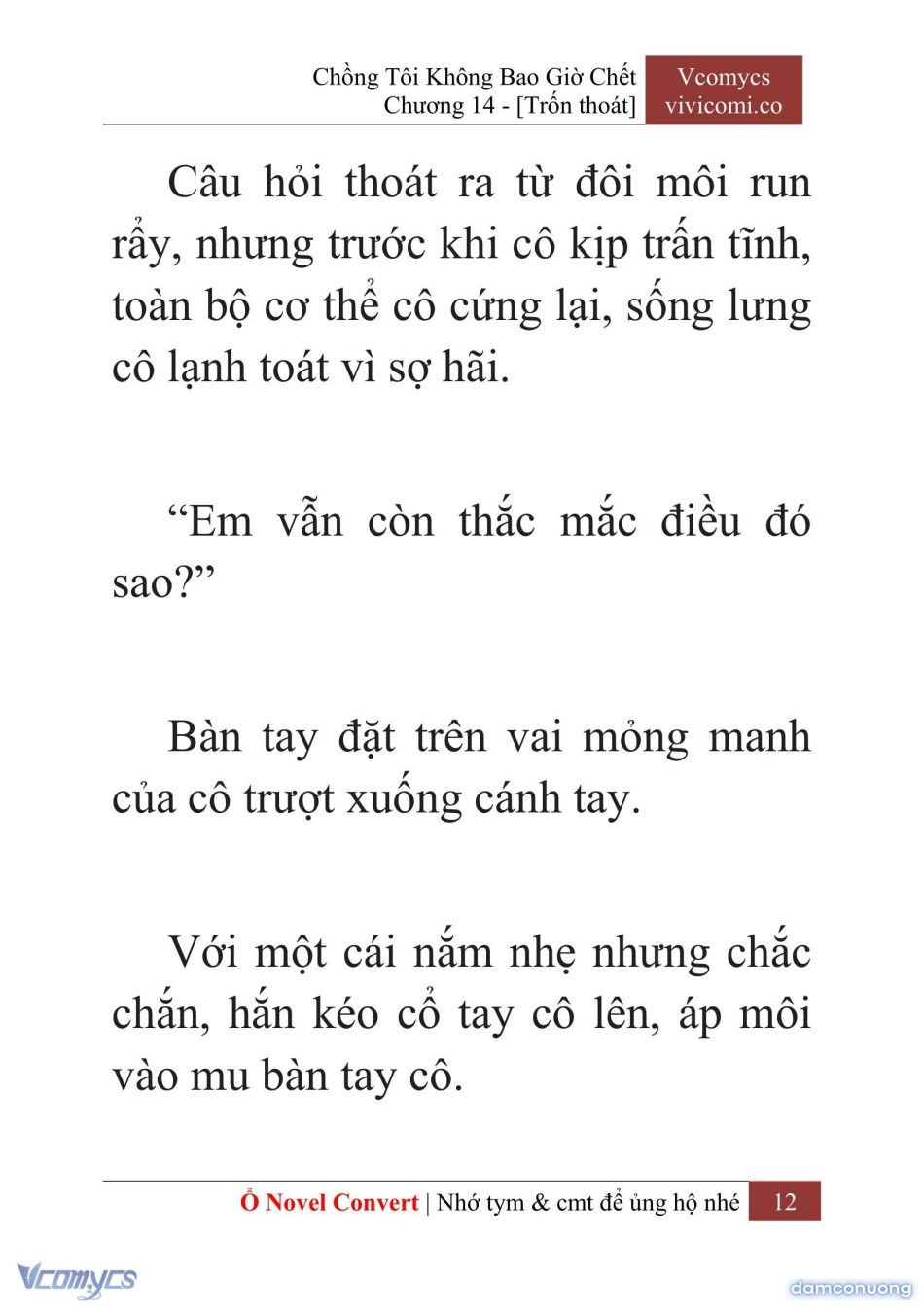 đọc truyện [novel] Chồng Tôi Không Bao Giờ Chết Chương 14 ảnh 15 tại Thiên Thai Truyện