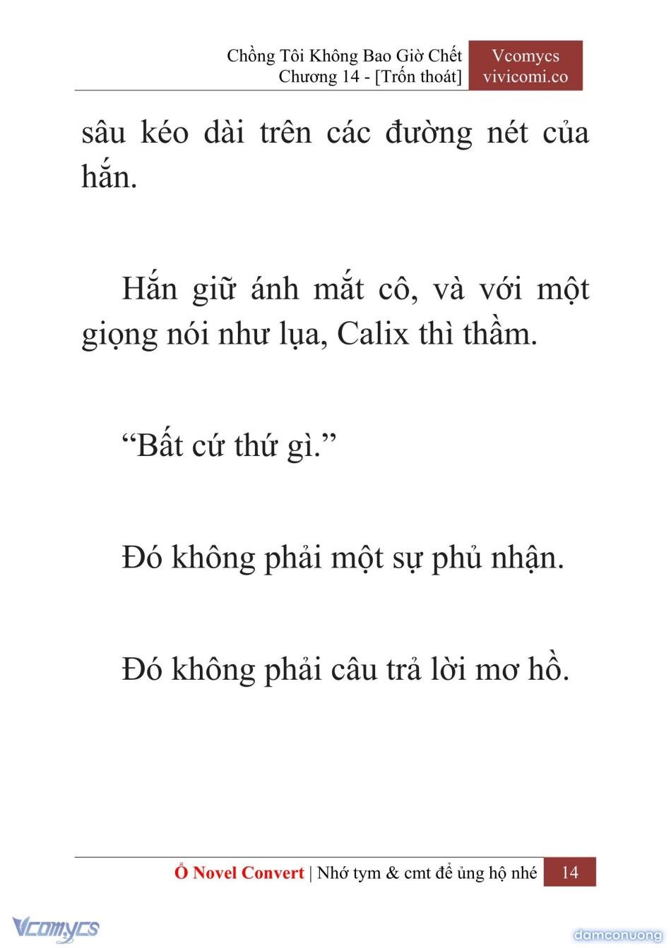 đọc truyện [novel] Chồng Tôi Không Bao Giờ Chết Chương 14 ảnh 17 tại Thiên Thai Truyện