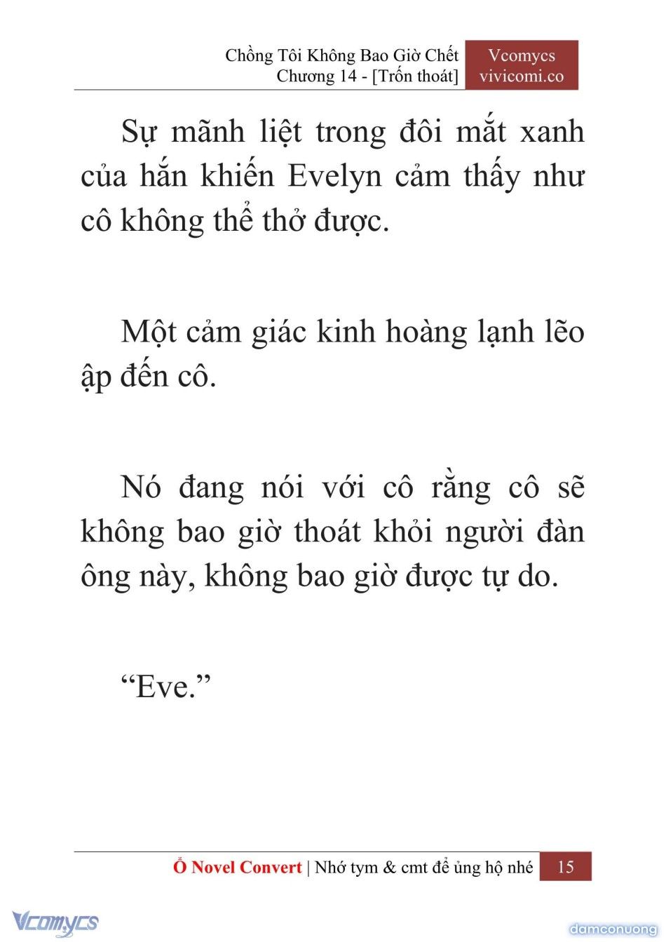 đọc truyện [novel] Chồng Tôi Không Bao Giờ Chết Chương 14 ảnh 18 tại Thiên Thai Truyện