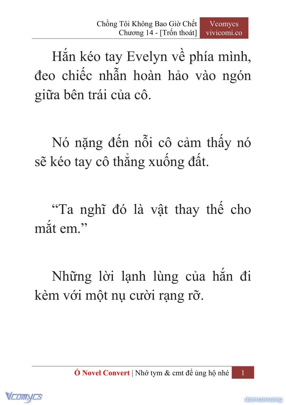 đọc truyện [novel] Chồng Tôi Không Bao Giờ Chết Chương 14 ảnh 4 tại Thiên Thai Truyện